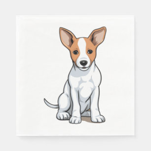Servilleta De Papel Kawaii Basenji Puppy