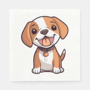 Servilleta De Papel Kawaii Beagle Puppy