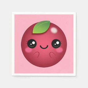 Servilleta De Papel Kawaii Cranberry