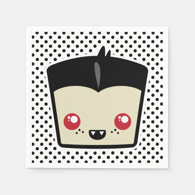 Servilleta De Papel Kawaii Dracula Napkins (Anverso)
