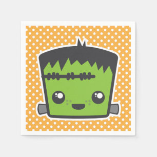 Servilleta De Papel Kawaii Frankenstein Monster Halloween Napkins
