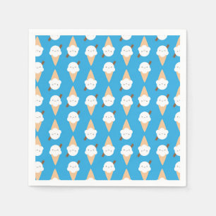 Servilleta De Papel Kawaii Helados