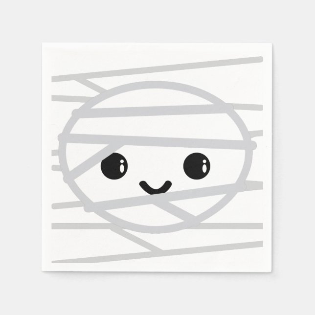 Servilleta De Papel Kawaii Mummy Napkins (Anverso)