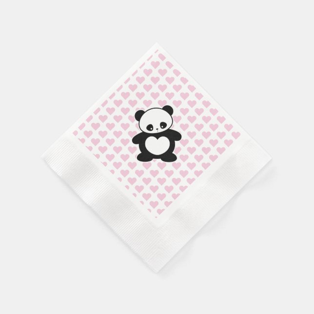Servilleta De Papel Kawaii panda (Borde)