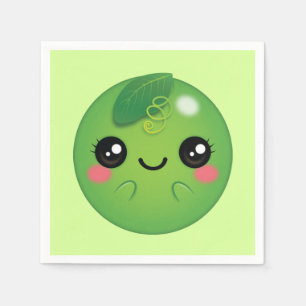 Servilleta De Papel Kawaii Pea