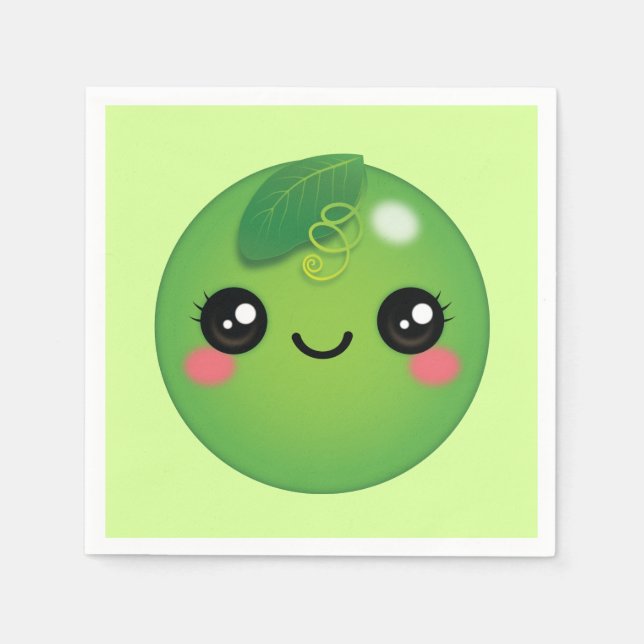 Servilleta De Papel Kawaii Pea Napkins (Anverso)