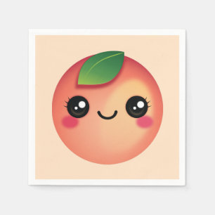 Servilleta De Papel Kawaii Peach Napkins