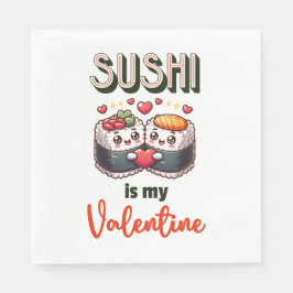 Servilleta De Papel Kawaii Sushi Valentine