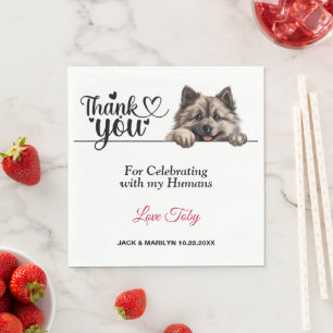 Servilleta De Papel Keeshond Dog Paper Napkin