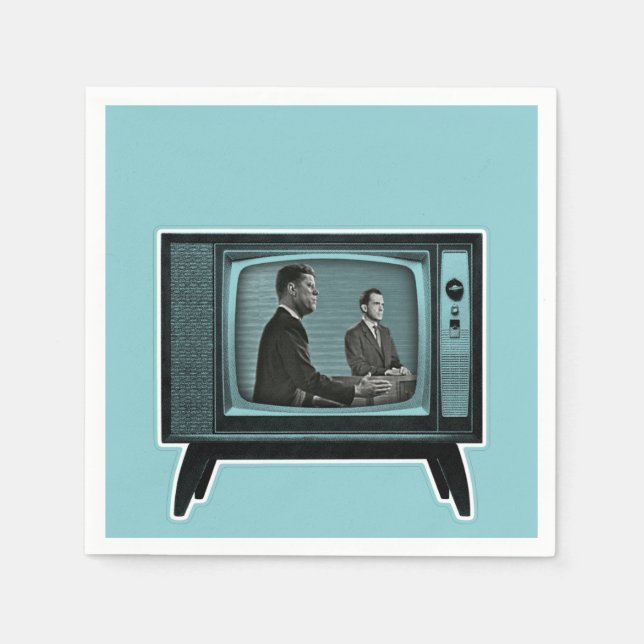 Servilleta De Papel Kennedy Nixon Debate televisivo de 1960 (Anverso)
