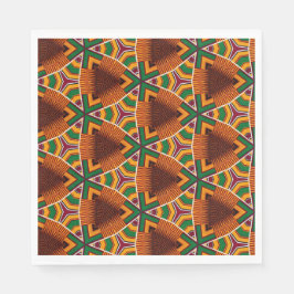 Servilleta De Papel Kente Geometrics Kwanzaa Afrocentric