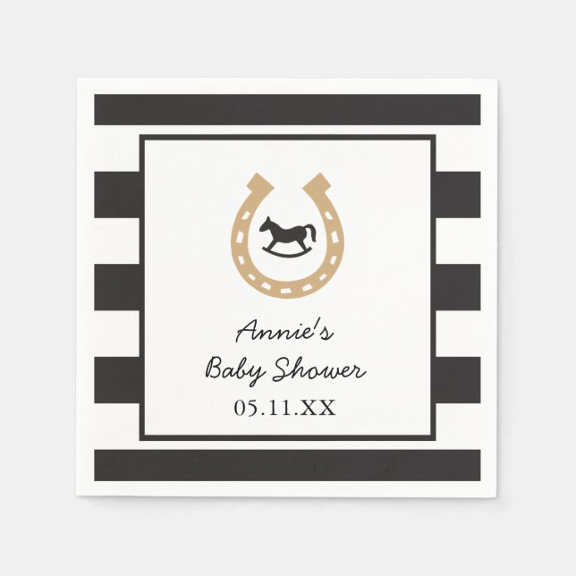 Servilleta De Papel Kentucky Derby Baby Shower Drink Napkins (Anverso)