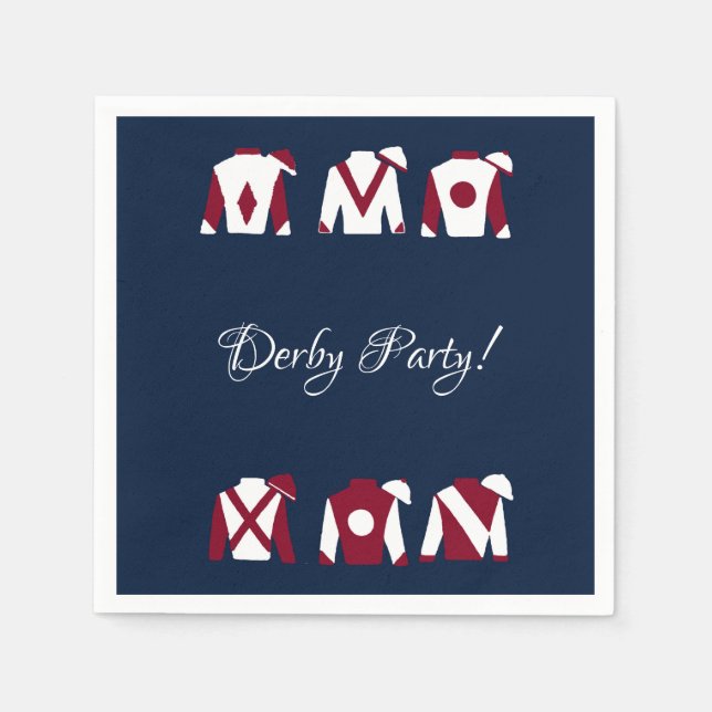 Servilleta De Papel Kentucky Derby Fiesta Cocktail Napkins (Anverso)