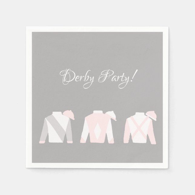 Servilleta De Papel Kentucky Derby Ver Fiestas Cocktail Napkins (Anverso)