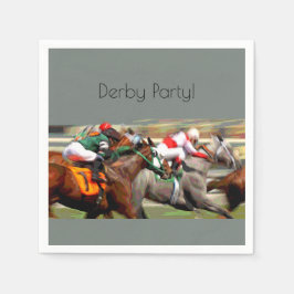 Servilleta De Papel Kentucky Derby Ver Fiestas Cocktail Napkins