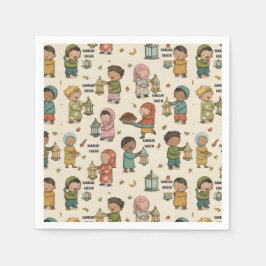 Servilleta De Papel Kids Ramadan Kareem Napkins – Islamic Party