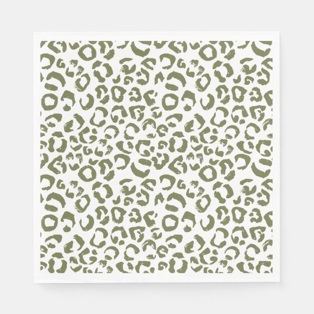 Servilleta De Papel Kid's Safari Leopard Birthday Party (Anverso)