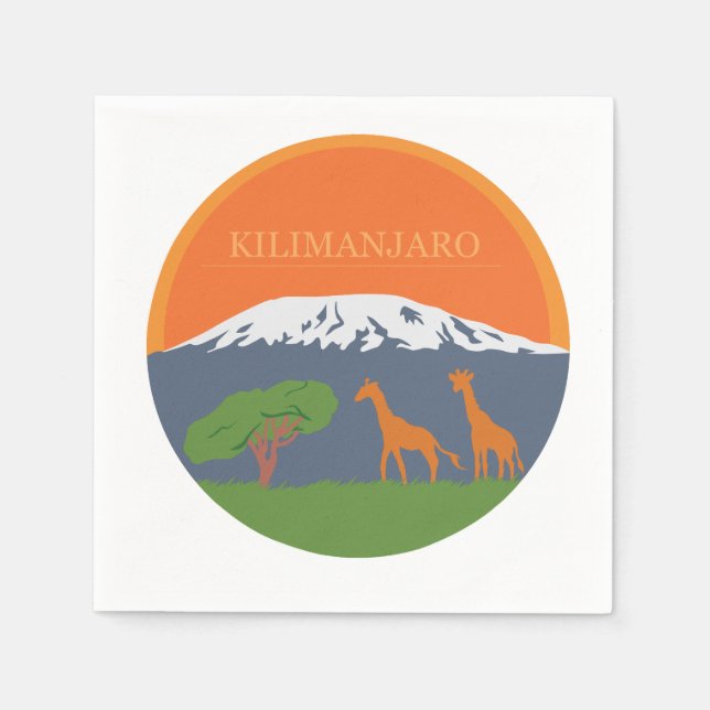 Servilleta De Papel Kilimanjaro (Anverso)