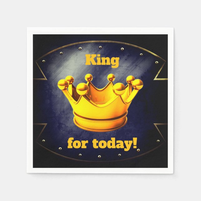 Servilleta De Papel King for Today Paper Party Napkins (Anverso)