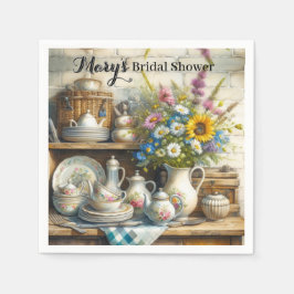Servilleta De Papel Kitchen Bridal Shower Paper Napkin