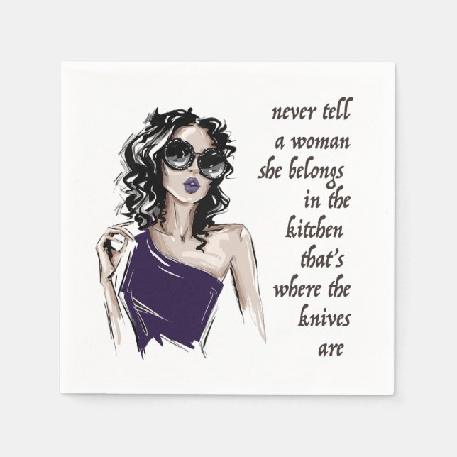 Servilleta De Papel Kitchen Knives pertenece (Anverso)