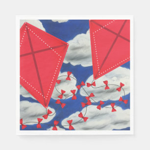 Servilleta De Papel Kites y Klouds
