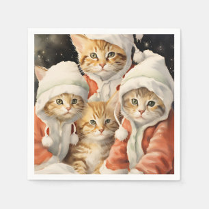 Servilleta De Papel Kitties festivos