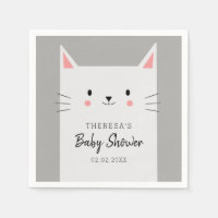 Kitty Cat Tema Baby Shower Cute Kitten