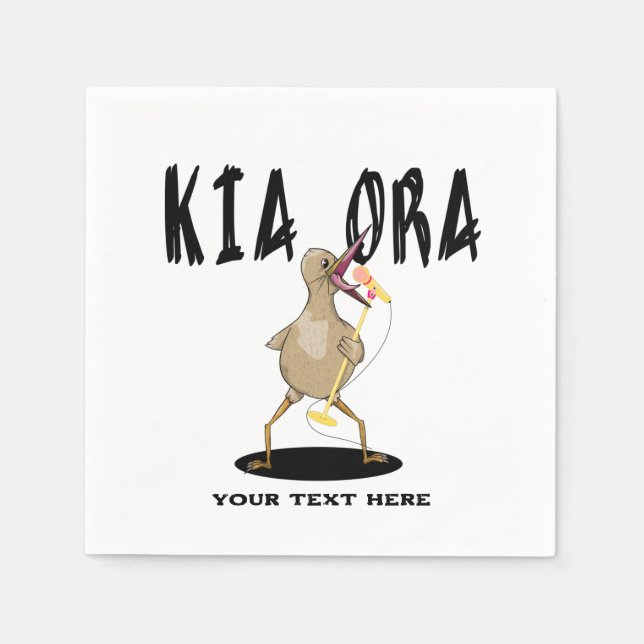 Servilleta De Papel Kiwi, comediante (Anverso)