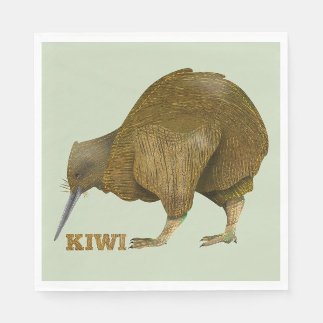 Servilleta De Papel Kiwi N.Z. Bird (Anverso)