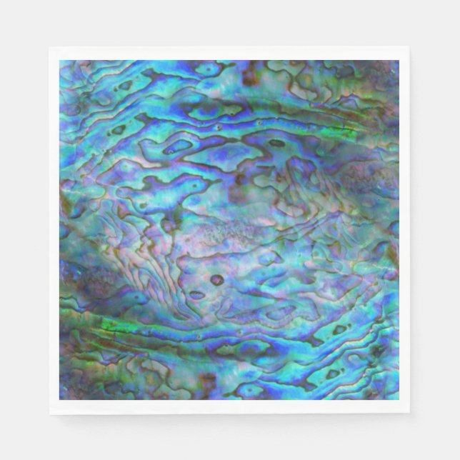 SERVILLETA DE PAPEL KIWI NUEVA ZELANDIA PAUA NAPKIN (Anverso)