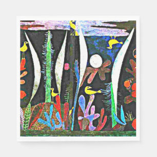Servilleta De Papel Klee - Paisaje con aves amarillas