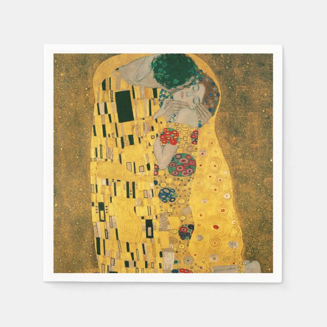 Servilleta De Papel Klimt // La pintura de besos (Anverso)