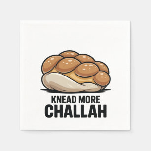 Servilleta De Papel Knead More Challah Judío Baking