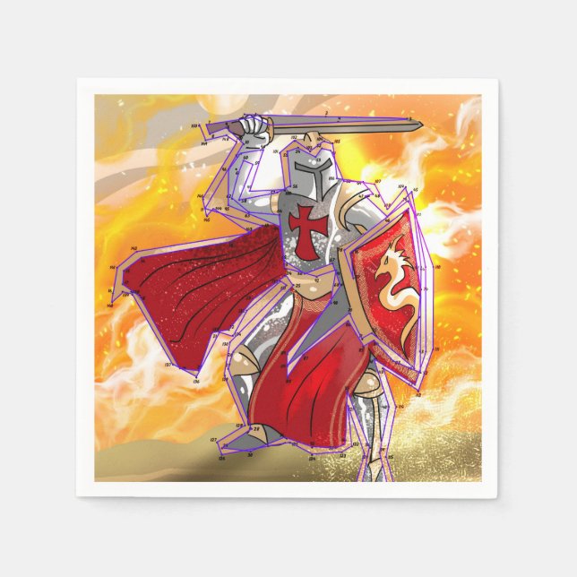 Servilleta De Papel Knight Connect (Anverso)