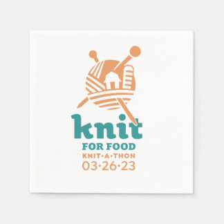 Servilleta De Papel Knit for Food Napkins