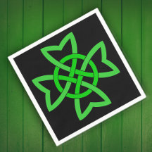 Knot celta verde irlandesa