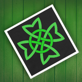 Servilleta De Papel Knot celta verde irlandesa