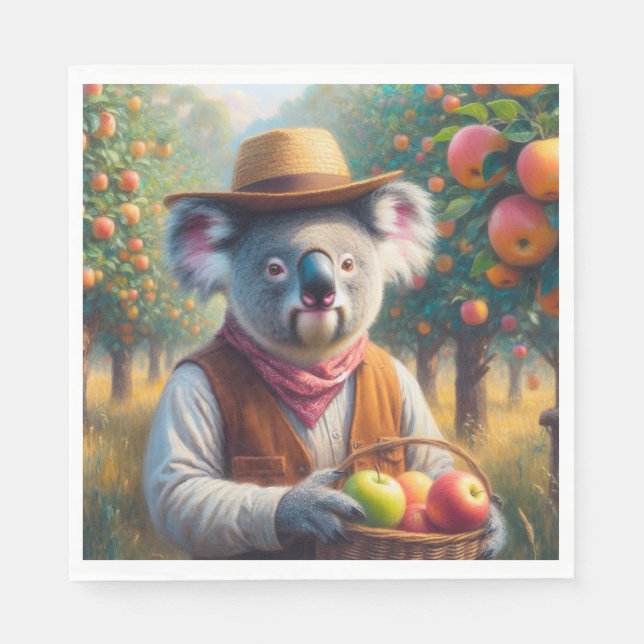 Servilleta De Papel Koala Apple Orchard (Anverso)