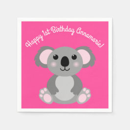 Servilleta De Papel Koala Bear Cute Kid Birday Party