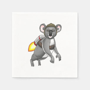 Servilleta De Papel Koala Oso Cohete