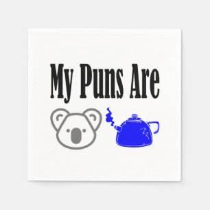 Servilleta De Papel Koala Tea Puns Dad Chiste Pun