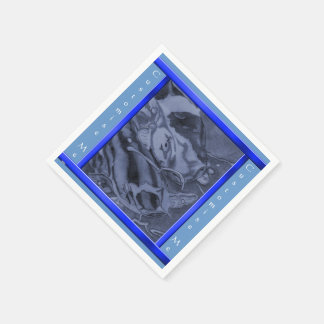 Servilleta De Papel Koi (Azul)