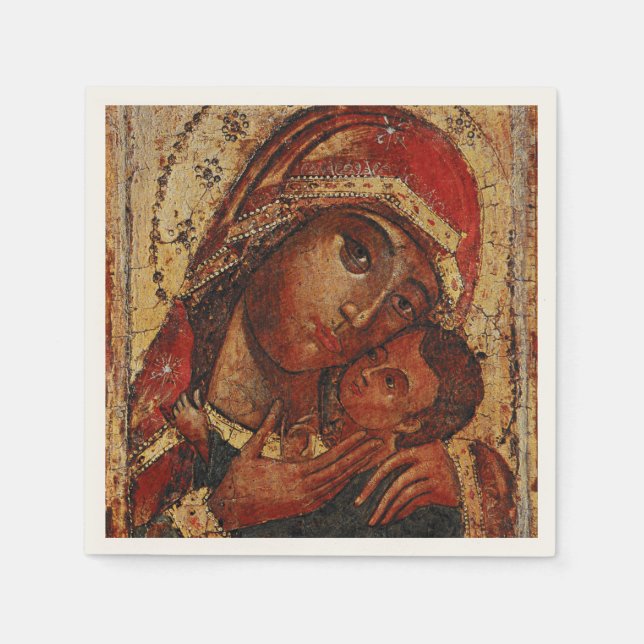 Servilleta De Papel Korsunskaja: icon of the Mother of God of Cherson (Anverso)