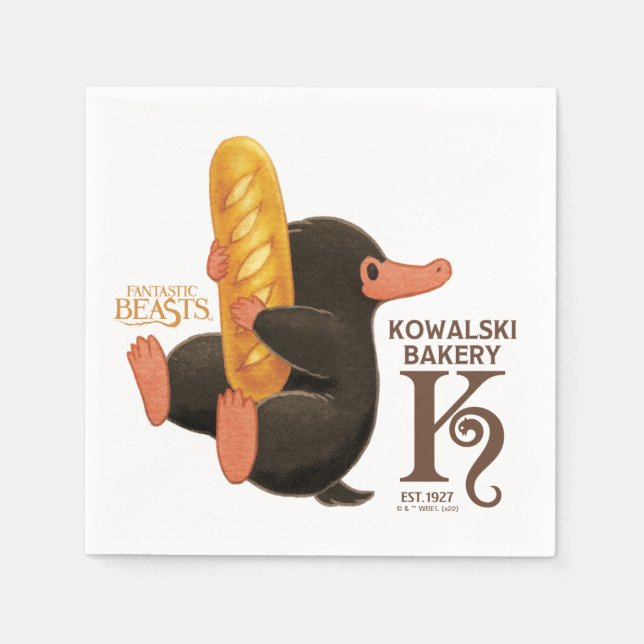 Servilleta De Papel Kowalski Bakery - Niffler With Bread (Anverso)