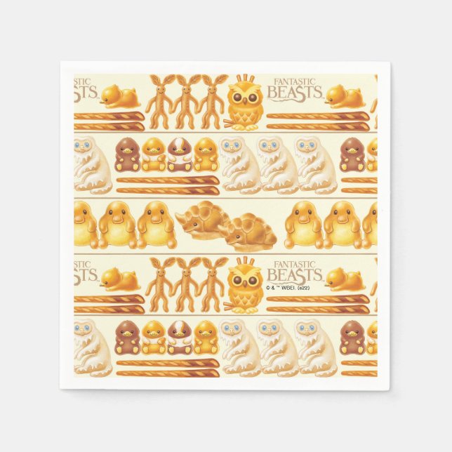 Servilleta De Papel Kowalski Bakery Rows of Treats Pattern (Anverso)