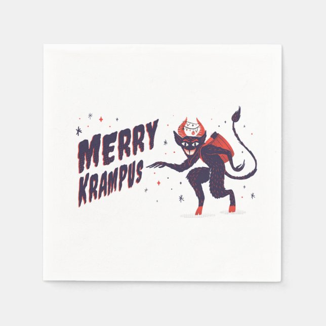 Servilleta De Papel Krampus Alegre (Anverso)