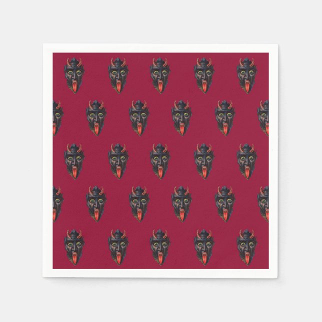 Servilleta De Papel Krampus Cocktail Napkin (Anverso)