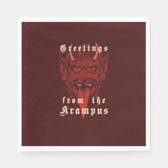 Servilleta De Papel Krampus Napkins (Anverso)