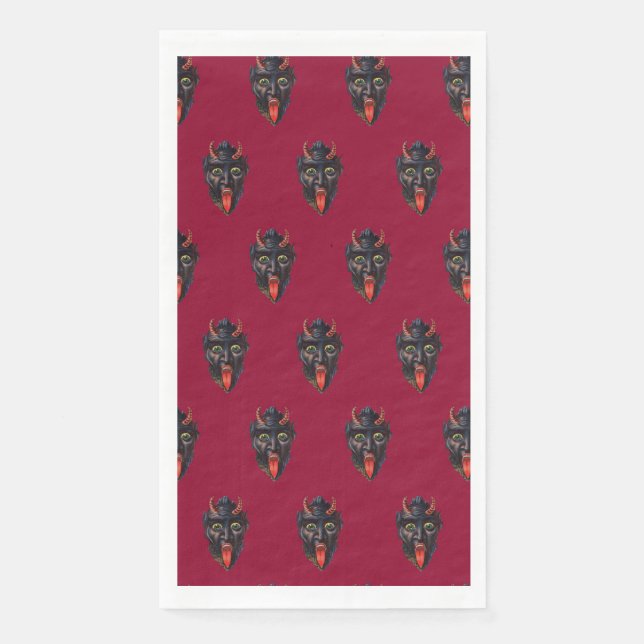 Servilleta De Papel Krampus Toalla de Huésped (Anverso)
